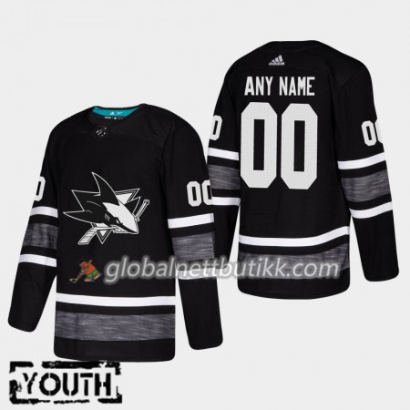 San Jose Sharks Hockeydrakt Custom Svart 2019 NHL All-Star Adidas Authentic - Barn